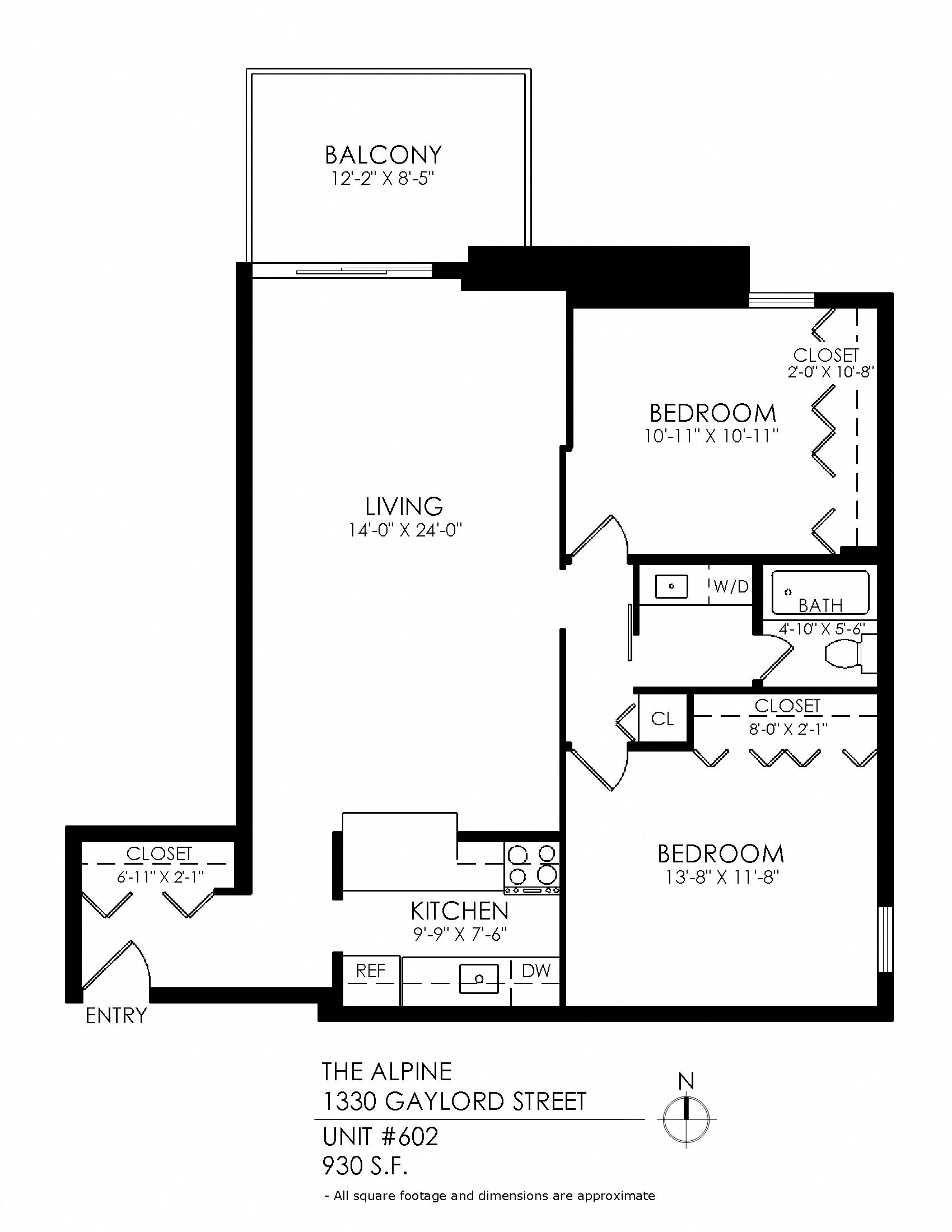 a floor plan of a house with a bedroom and a living room